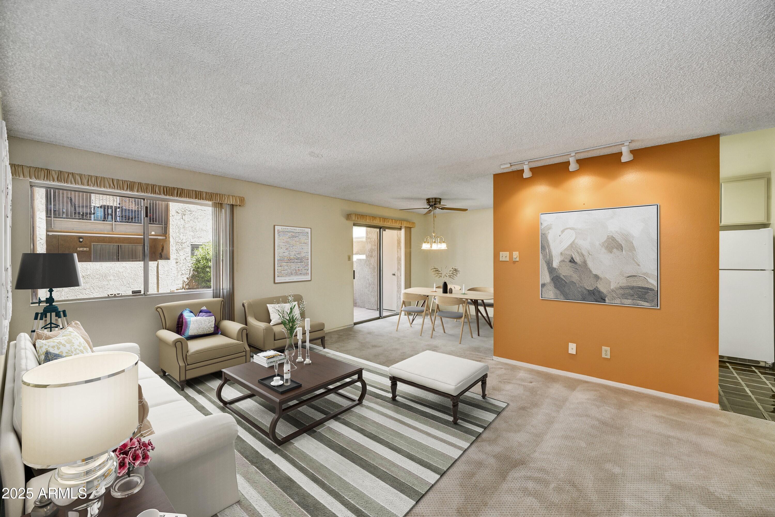 5525 East Thomas Road, Unit N1 Phoenix, AZ 85018 - Photo 5 of 18 Virtually Staged Great Rm, View 2