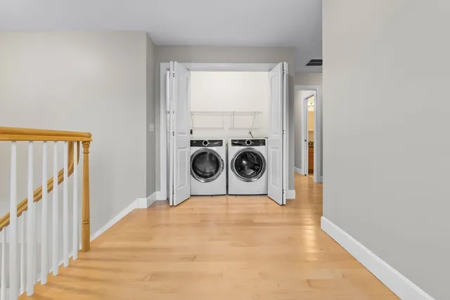 a view of a storage and utility room with a sink