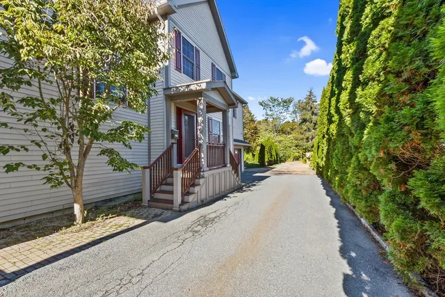 a path view of a house