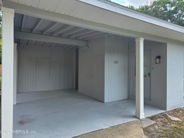 a view of livingroom with bed