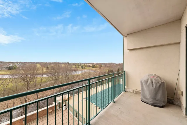 a view of city from balcony