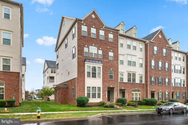 a front view of a building with street view