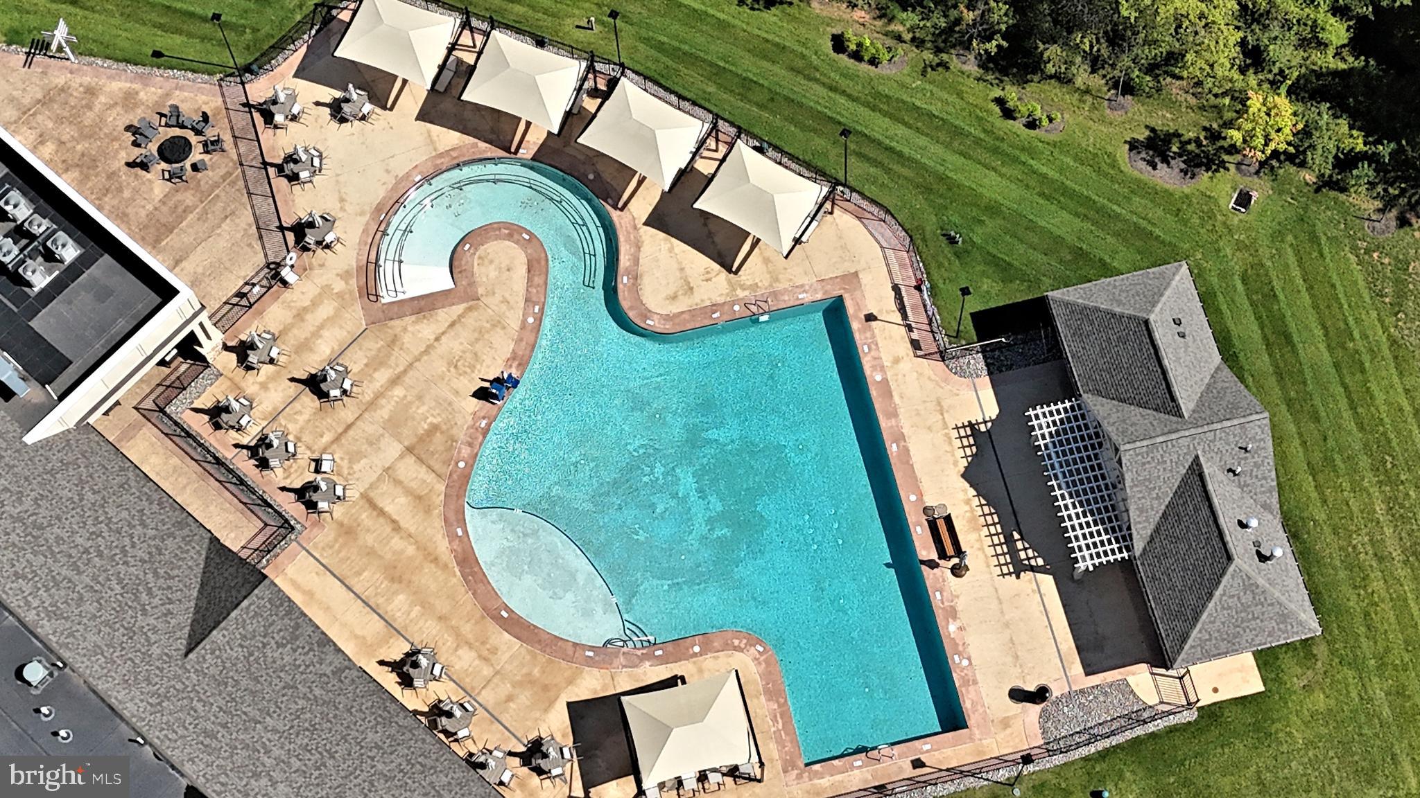1024 Wright Street Hatfield, PA 19440 - Photo 42 of 68 an aerial view of a house with swimming pool