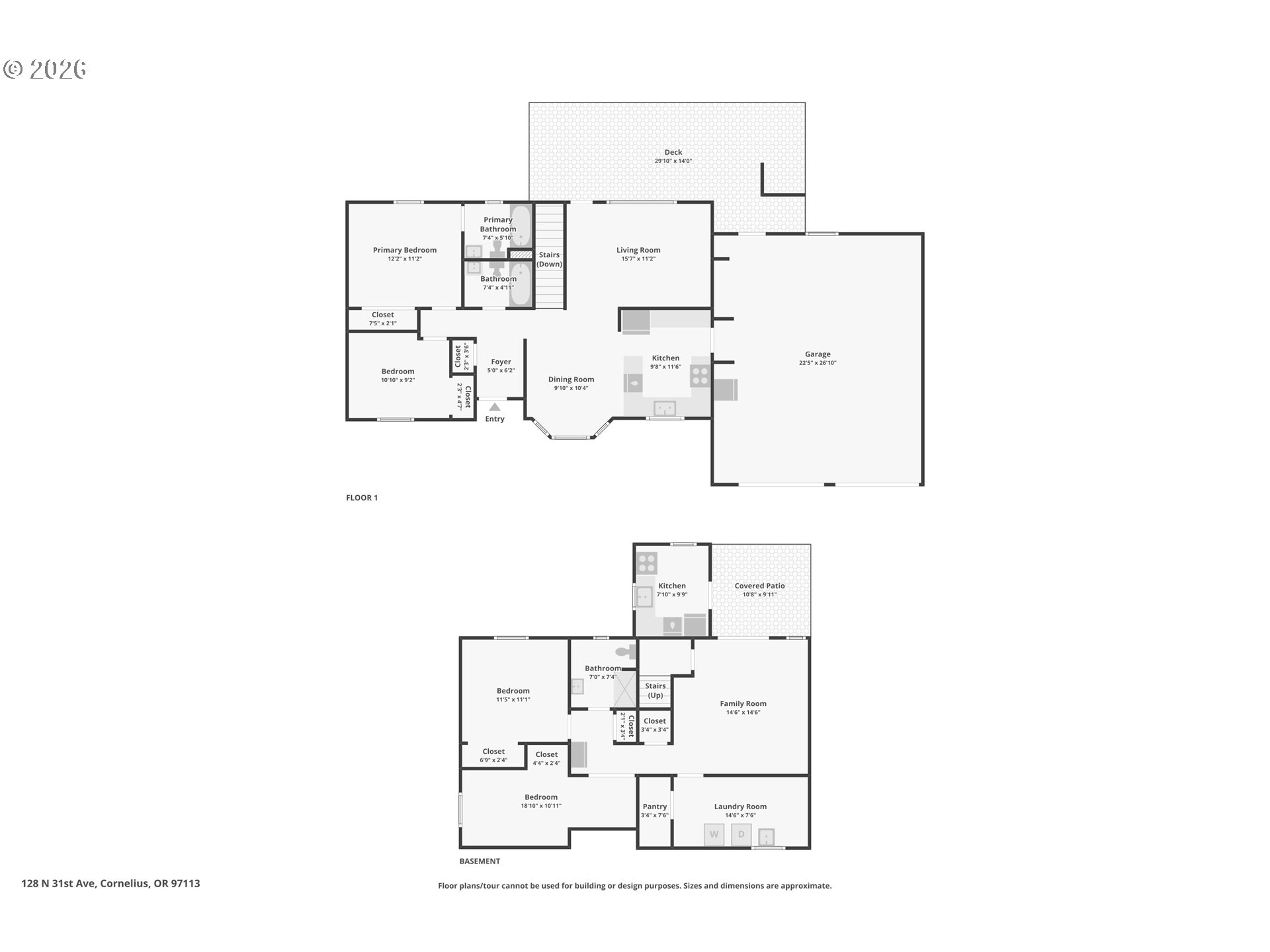 128 North 31st Avenue Cornelius, OR 97113 - Photo 32 of 32 a picture of floor plan