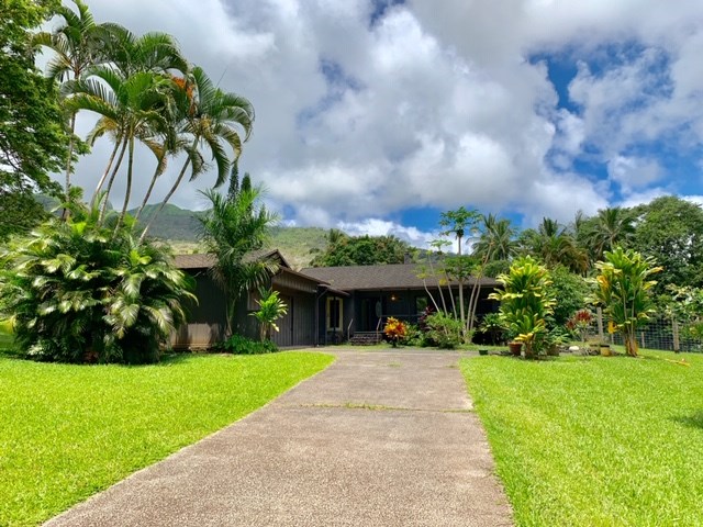 60 Kalo Road Hana, HI 96713 - Photo 1 of 30 a front view of house with yard and green space