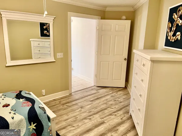 a terrace view with lake view