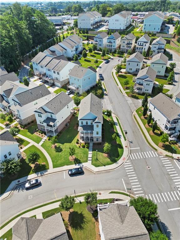 1030 Shy Lane Marietta, GA 30060 - Photo 50 of 50 an aerial view of a house with a garden