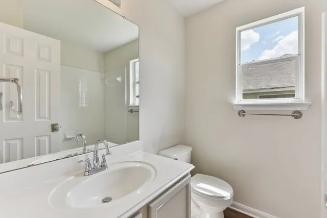 a close up of a bathtub