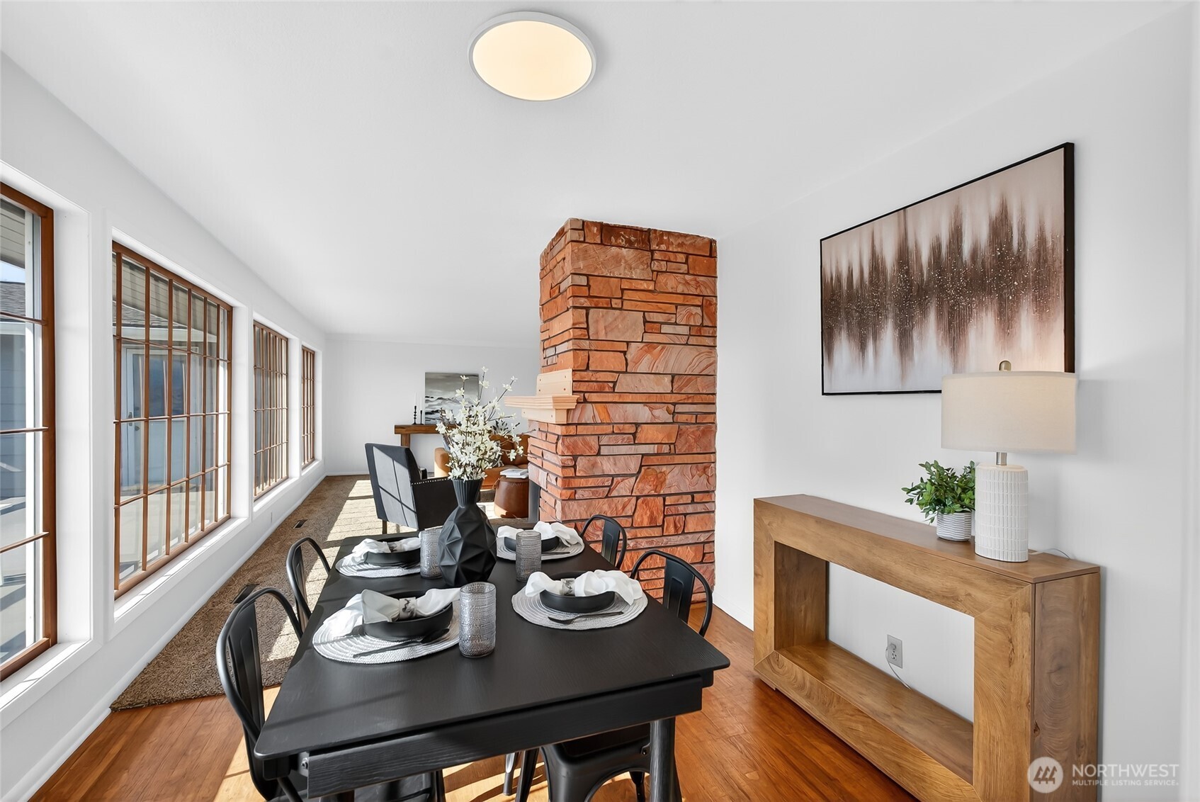 2493 Hilltop Road Ferndale, WA 98248 - Photo 15 of 35 a view of a dining room with furniture window and outside view