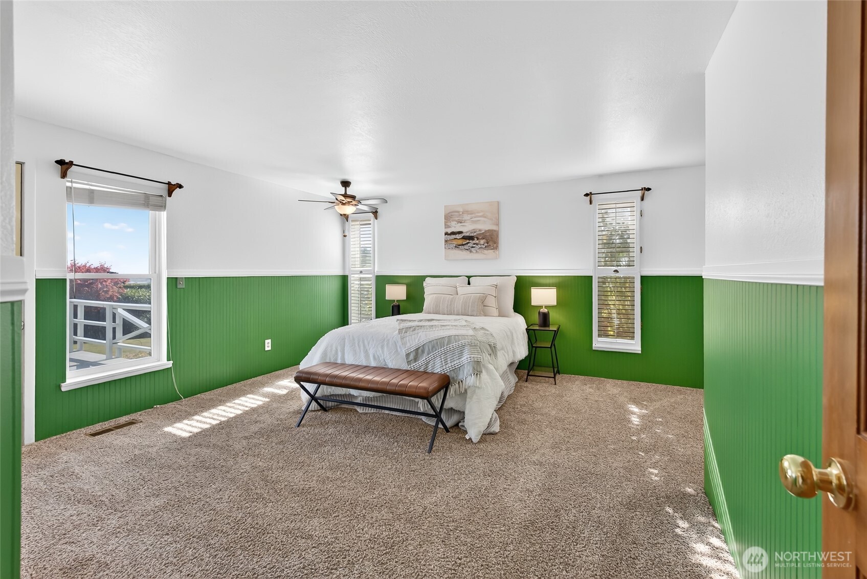 2493 Hilltop Road Ferndale, WA 98248 - Photo 16 of 35 a bedroom with a bed and a mirror