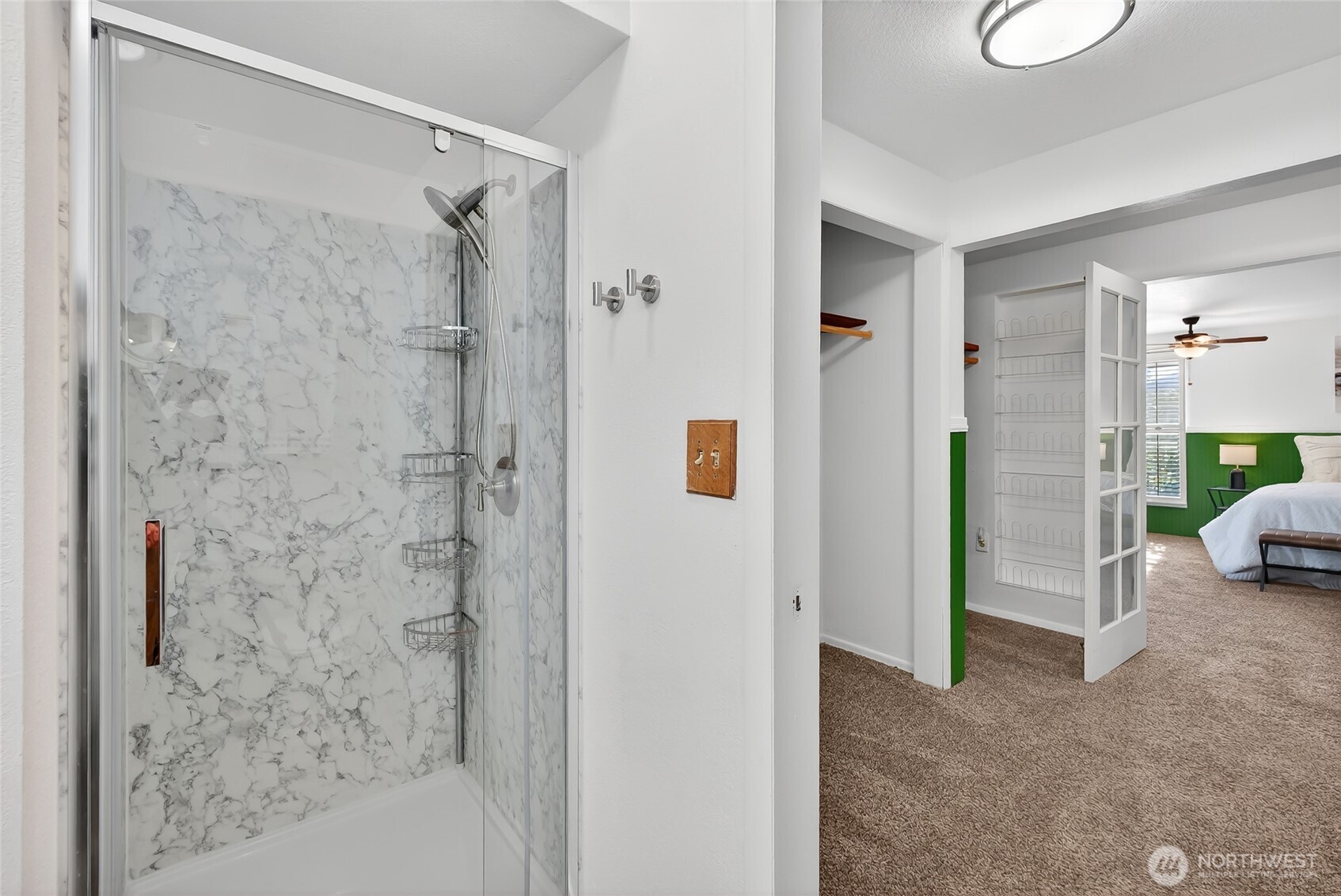 2493 Hilltop Road Ferndale, WA 98248 - Photo 21 of 35 a bathroom with a shower and a sink