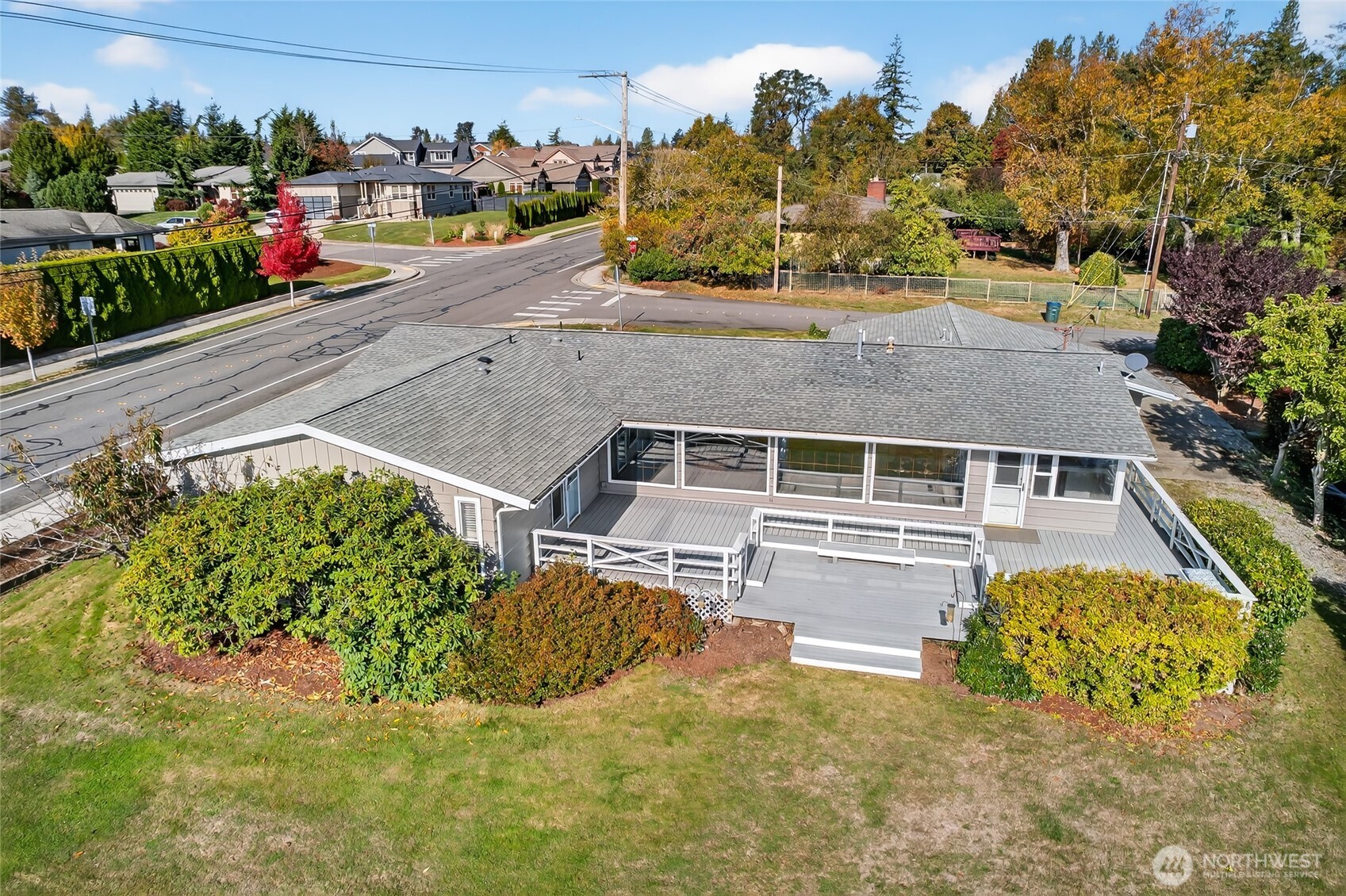 2493 Hilltop Road Ferndale, WA 98248 - Photo 35 of 35 an aerial view of a house with a garden