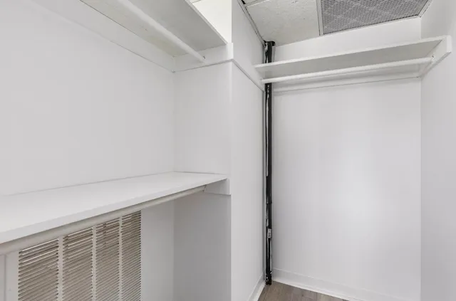 a room with storage and utility