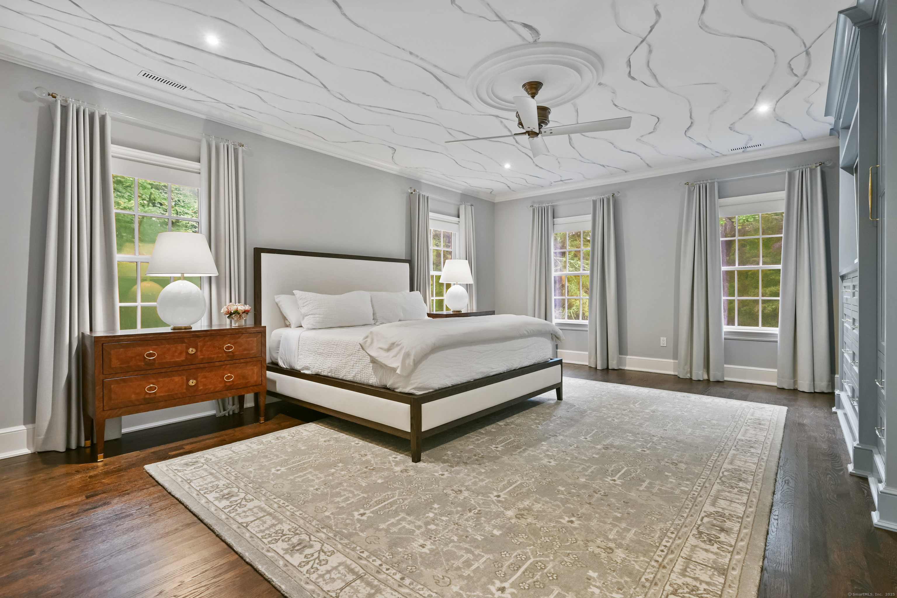 184 Marvin Ridge Road New Canaan, CT 06840 - Photo 17 of 39 a bedroom with a large bed and a window