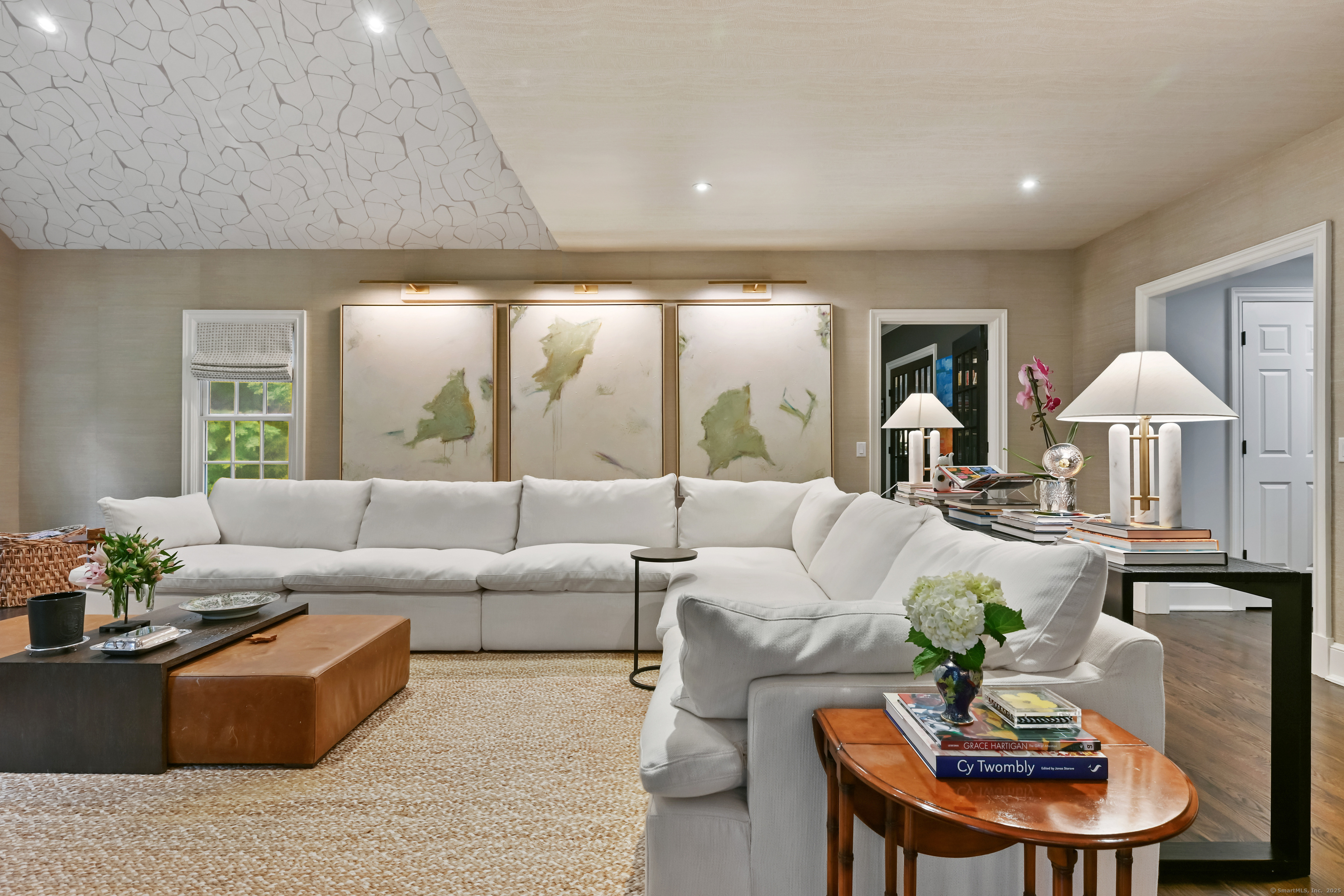 184 Marvin Ridge Road New Canaan, CT 06840 - Photo 3 of 39 a living room with furniture and a large window