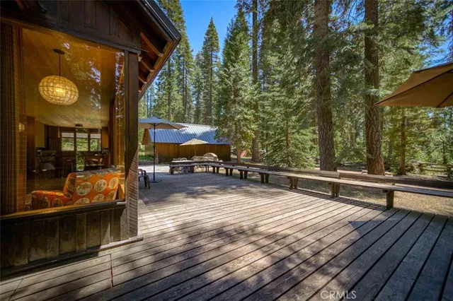 a view of outdoor space with seating area