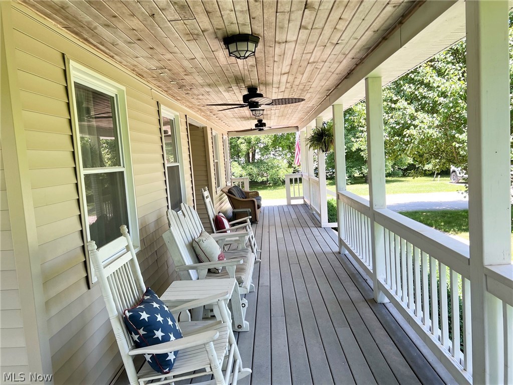 6434 Ledge Road Thompson, OH 44086 - Photo 29 of 34 Wrap-around Porch