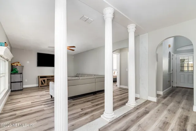 a view of a living room