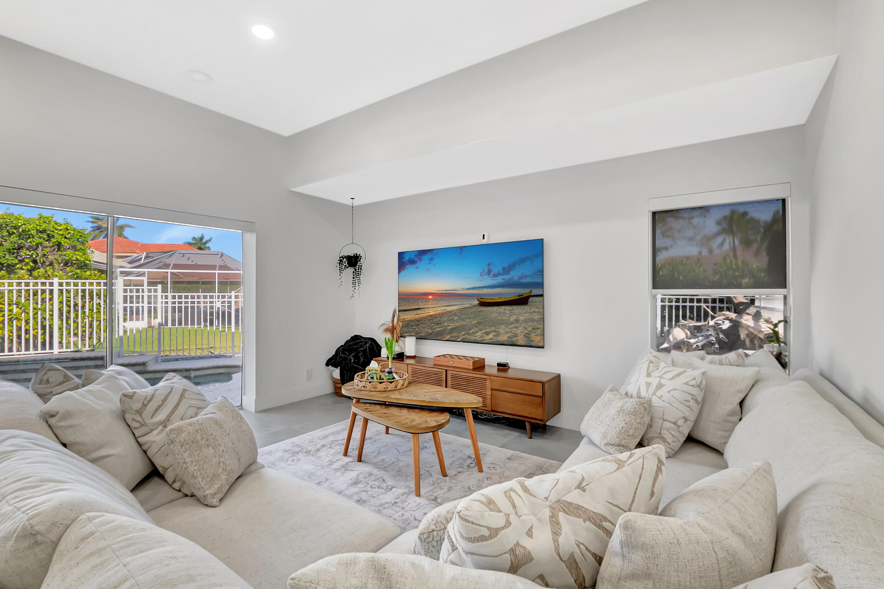 22330 Kettle Creek Way Boca Raton, FL 33428 - Photo 15 of 75 a living room with furniture and a flat screen tv