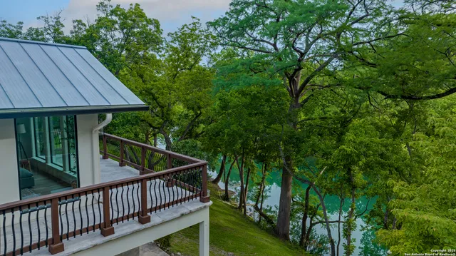 a front view of a house with balcony