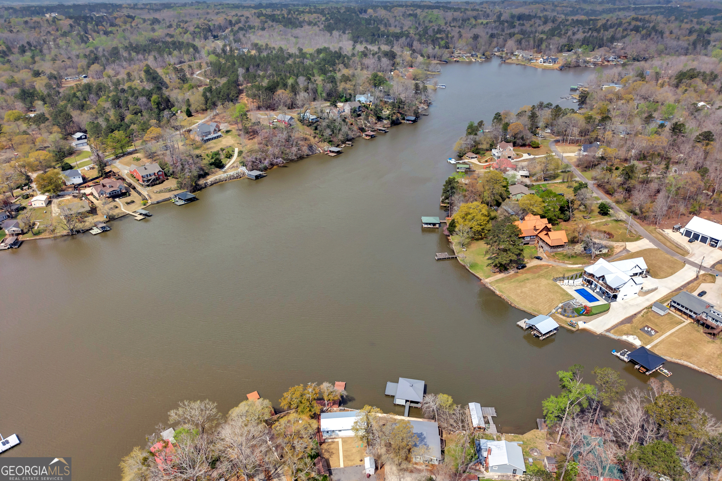 411 Alcovy Road Mansfield, GA 30055 - Photo 42 of 49 view of a lake with lots of green space