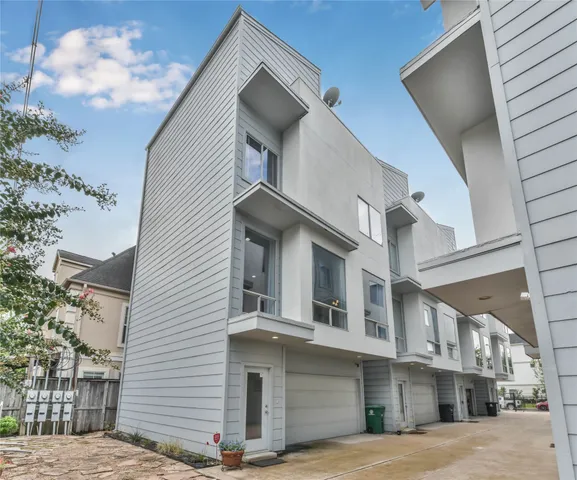 a view of a building with a street