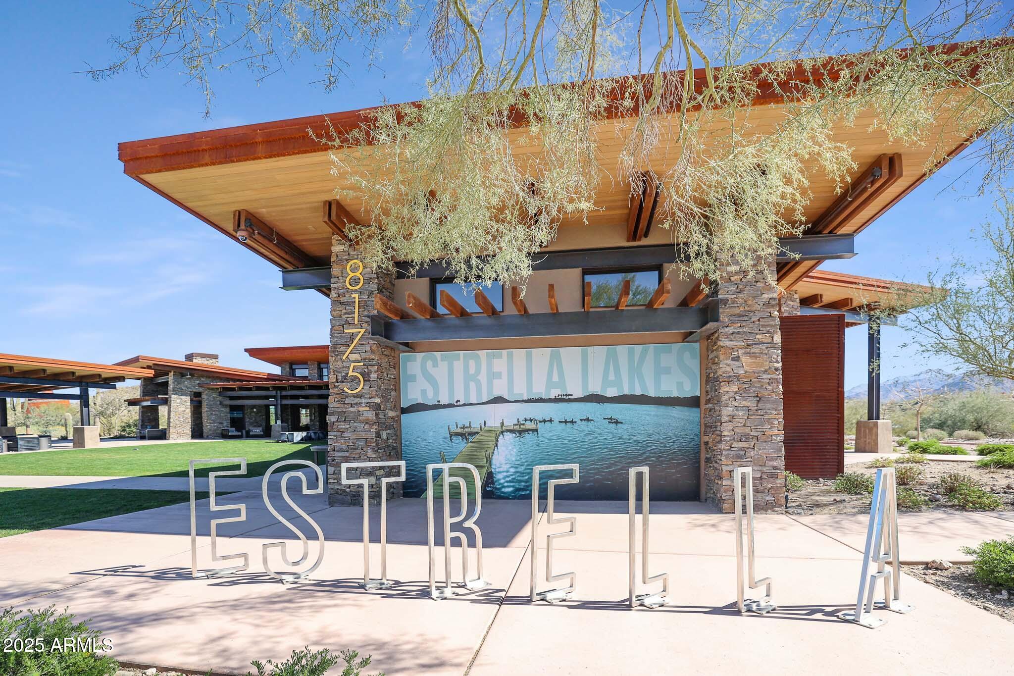 18391 Verdin Road Goodyear, AZ 85338 - Photo 68 of 94 a front view of a house with garden