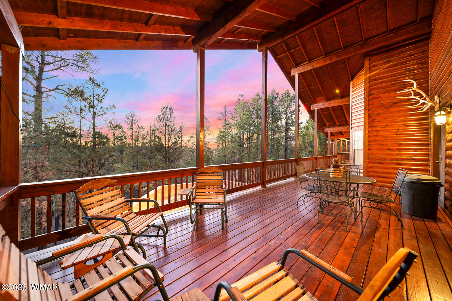 2940 Constellation Lane Overgaard, AZ 85933 - Photo 83 of 86 Back Deck Views at Sunset