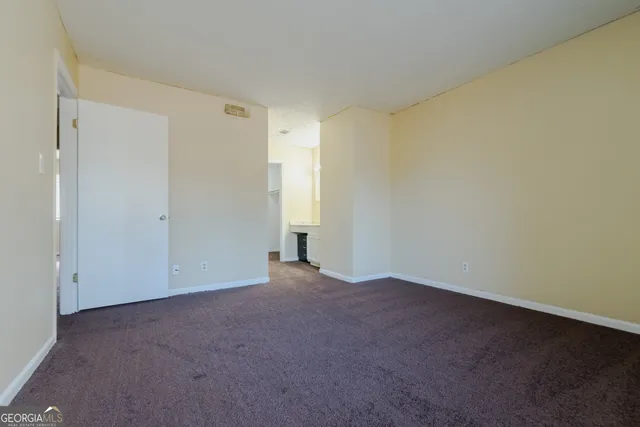 a view of an empty room