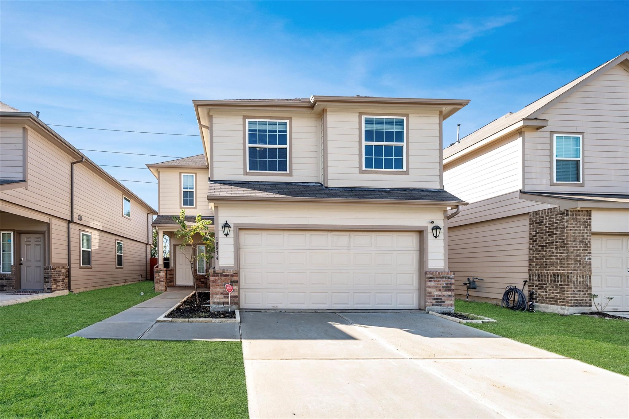 a front view of house with yard