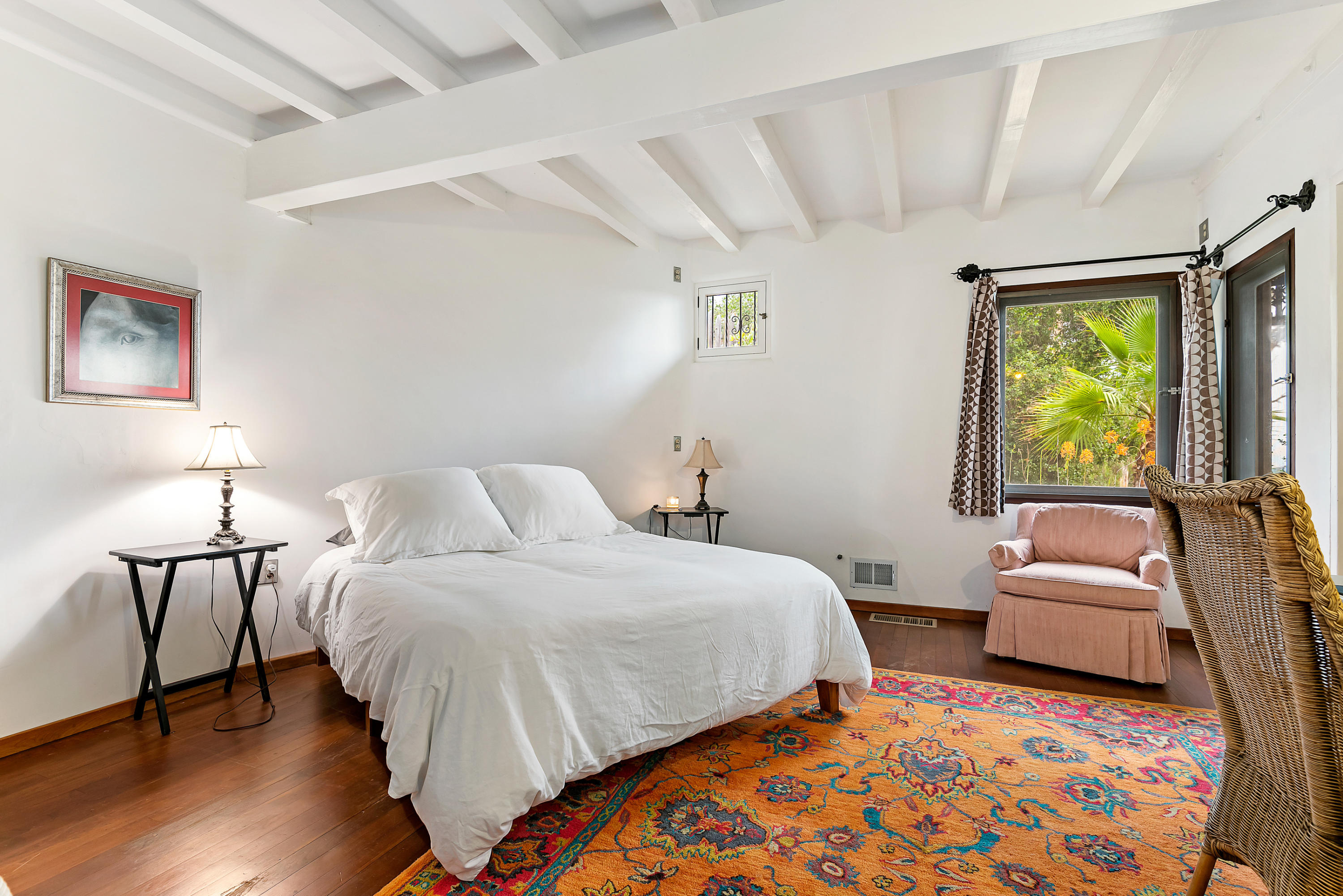 2217 Mission Ridge Road Santa Barbara, CA 93103 - Photo 44 of 57 a bedroom with double bed and a couch