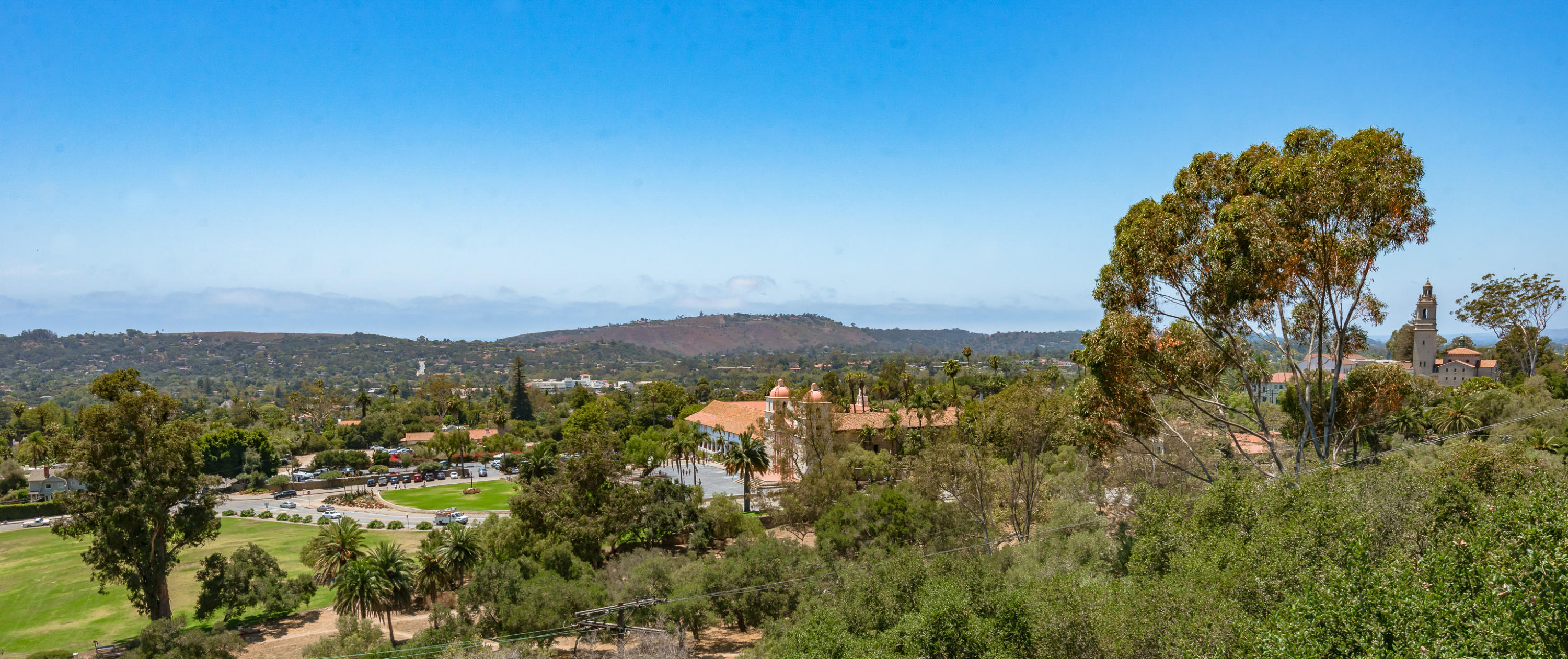 2217 Mission Ridge Road Santa Barbara, CA 93103 - Photo 52 of 57 a view of a city with lush green forest