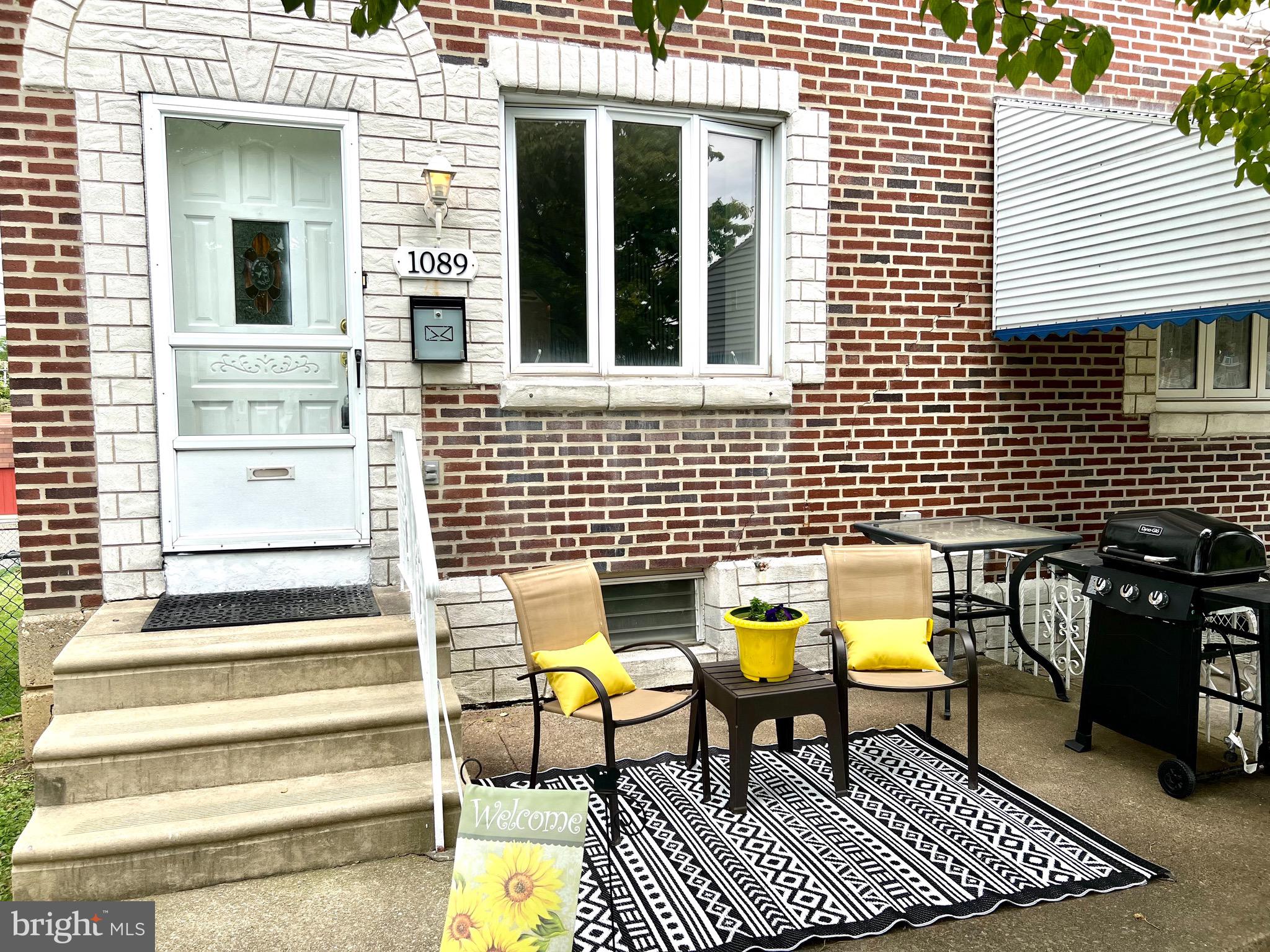 a view of a lounge chairs in the patio
