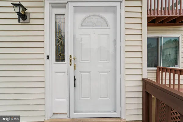 a view of front door and porch