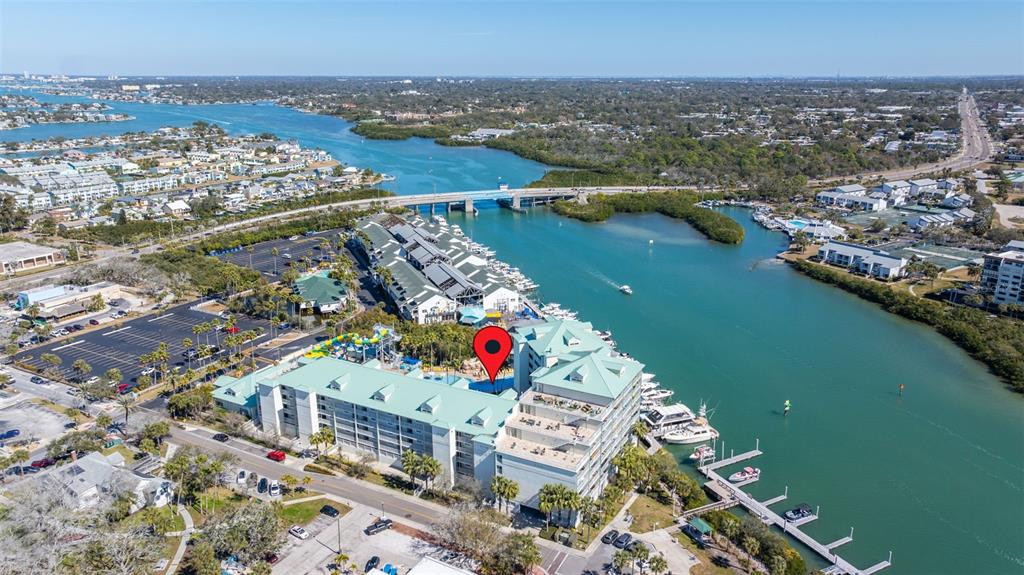 399 2nd Street, Unit 216 Indian Rocks Beach, FL 33785 - Photo 37 of 45 an aerial view of lake residential house with outdoor space