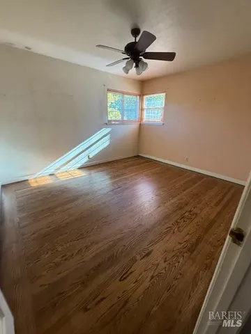 a view of a backyard with a garden and plants