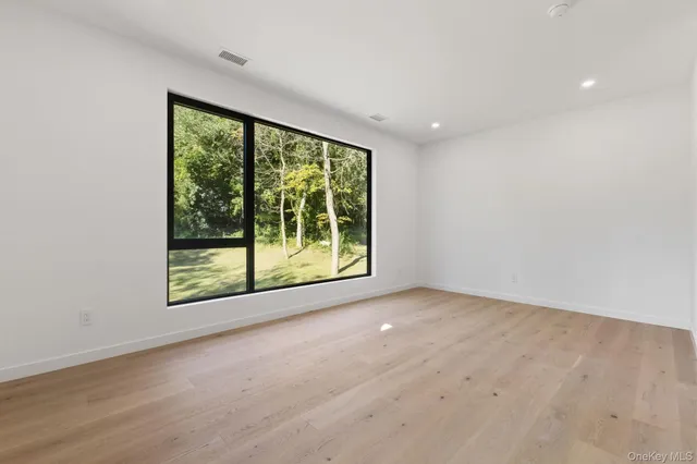 a view of a garden from window