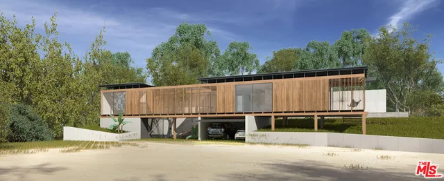 an outdoor view with patio