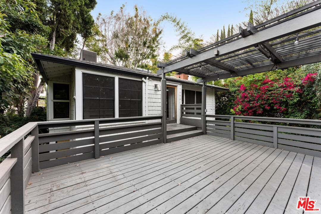 1530 Elevado Street Los Angeles, CA 90026 - Photo 42 of 44 a view of outdoor space with wooden floor and stairs