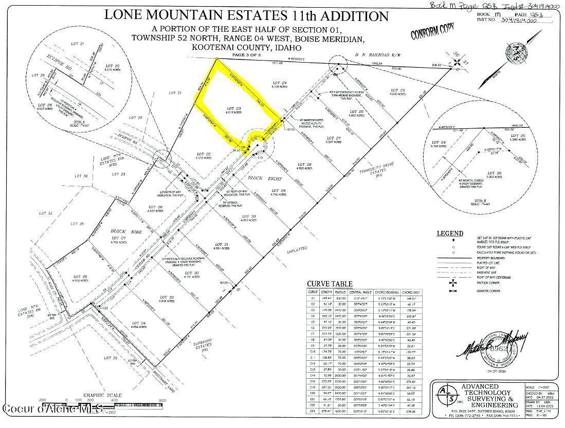 24289 North Ceylon Road Rathdrum, ID 83858 - Photo 3 of 5 Plat
