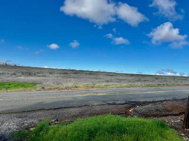 a view of a garden with a fountain