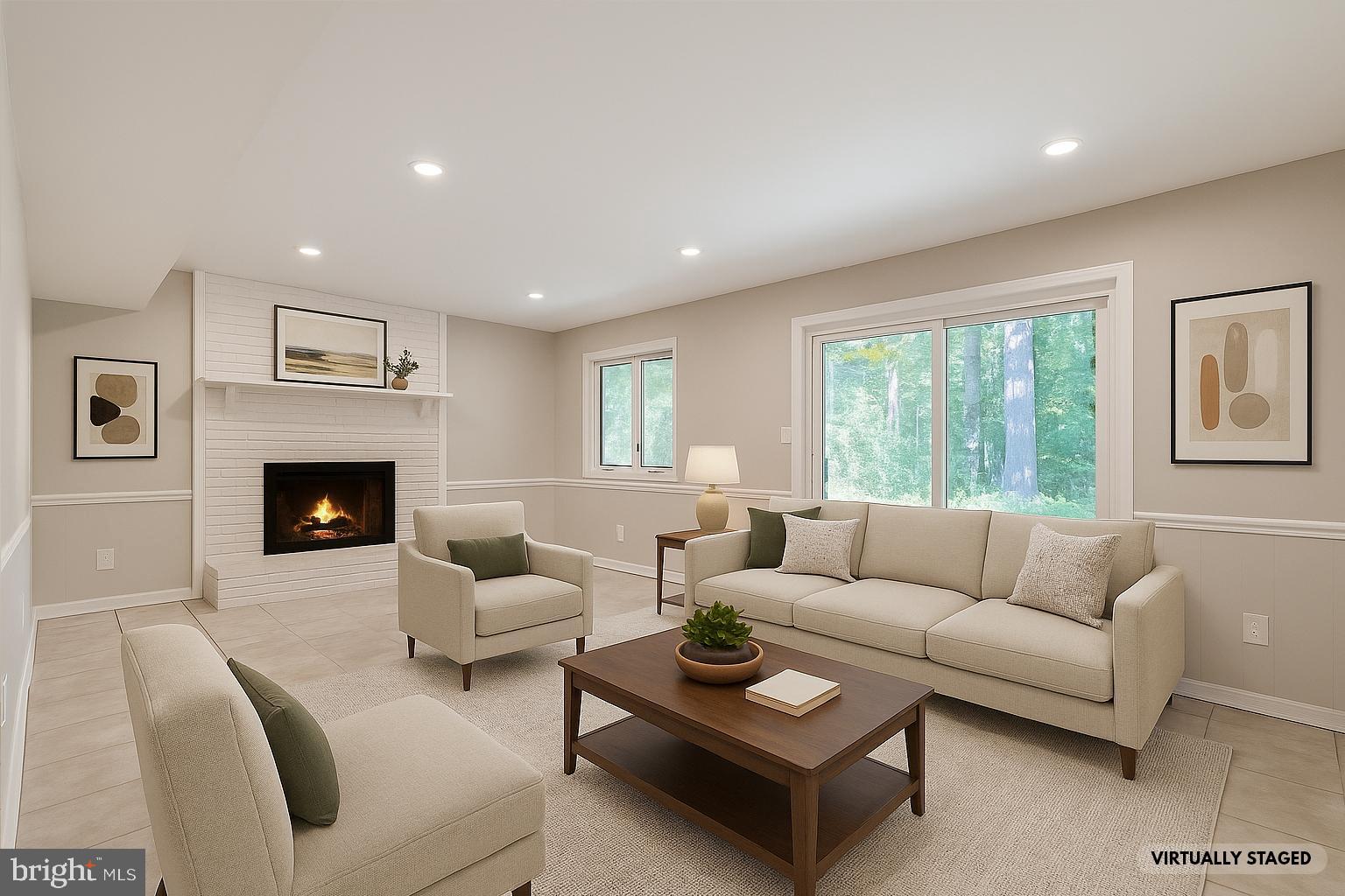 8817 Gateshead Road Alexandria, VA 22309 - Photo 2 of 78 a living room with furniture and a fireplace