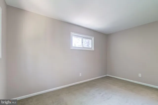 a view of outdoor space with trees all around