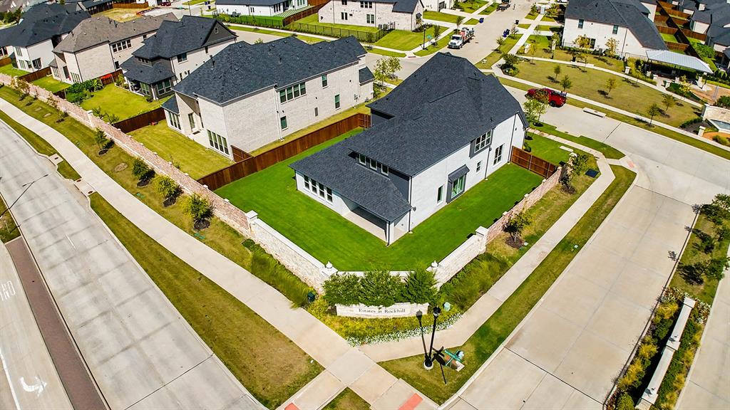 587 Mayfair Lane Frisco, TX 75033 - Photo 3 of 36 Aerial perspective of suburban area