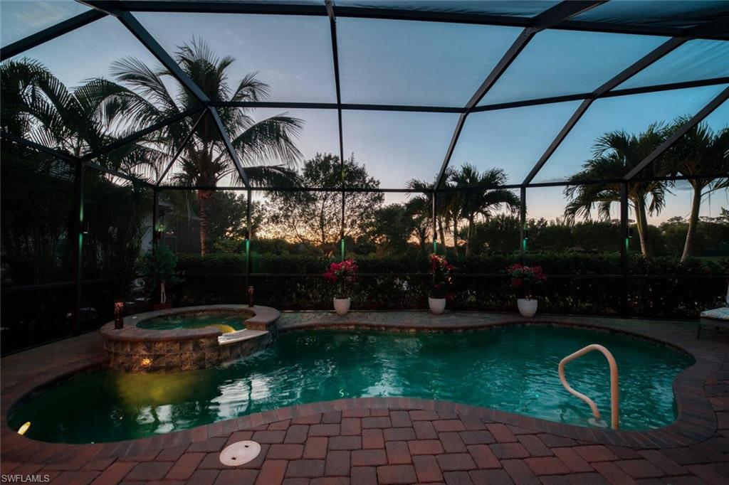 1823 Mustique Street Naples, FL 34120 - Photo 36 of 50 Pool at Dusk