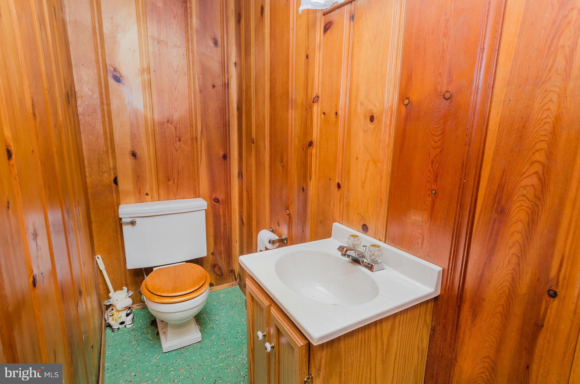 3521 Wild Cherry Road Baltimore, MD 21244 - Photo 22 of 30 a bathroom with a sink a toilet and a mirror
