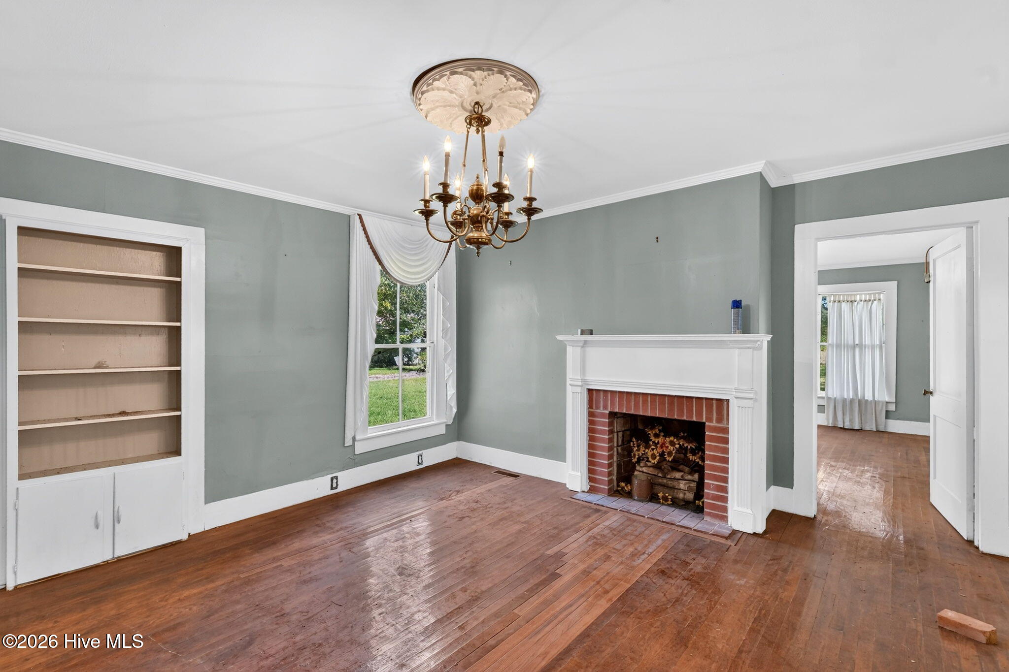 436 Dr Robinson Road Council, NC 28434 - Photo 9 of 54 Family Room looking towards the fireplace and front right bedroom