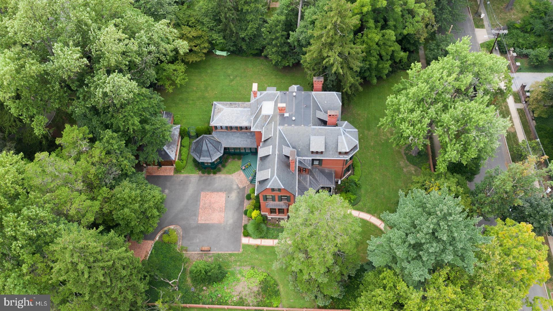 68 Library Place Princeton, NJ 08540 - Photo 34 of 34 Aerial view - privacy and large yard