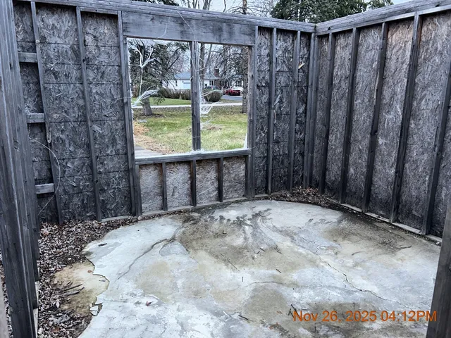 a view of small yard