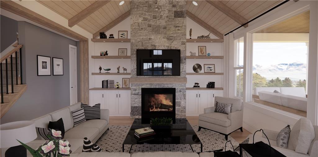 309 Oak Mountain Road Carrollton, GA 30116 - Photo 12 of 38 a living room with furniture and a fireplace